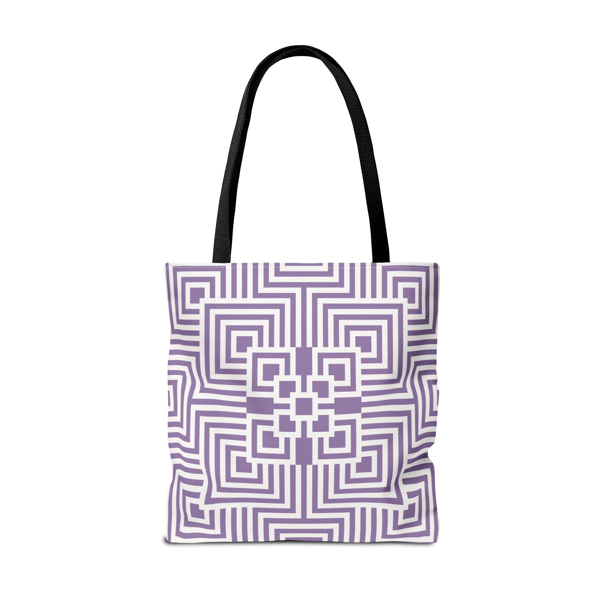 Geometric Pattern Tote Bag - Stylish Reusable Shopping Bag, Eco-Friendly Gift, Fashion Accessory, Purple Art Design, Everyday Use