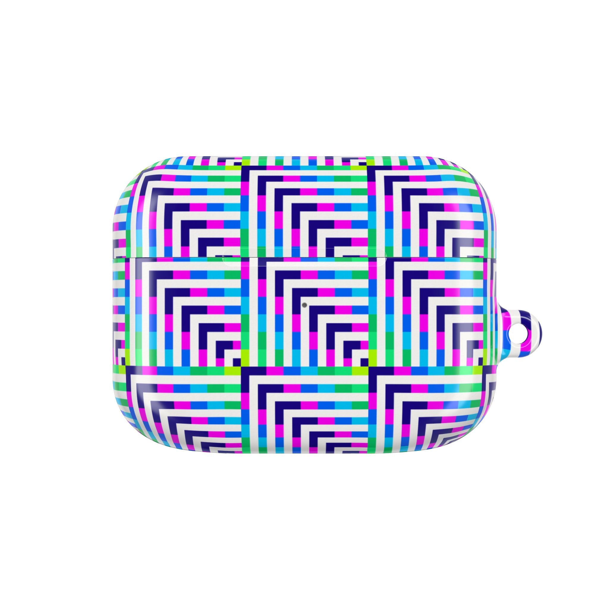 Colorful Geometric AirPod Case - Trendy, Durable, Unique Gift for Music Lovers, Perfect for Holidays and Everyday Use