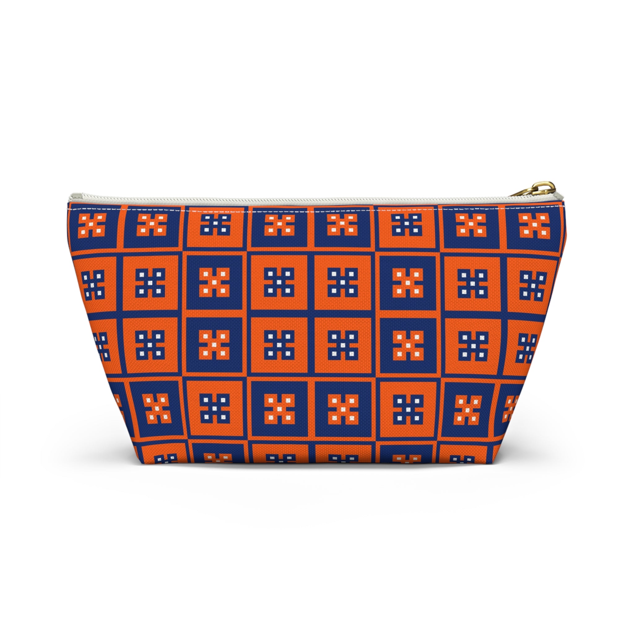 Vibrant T-bottom Accessory Pouch for Essentials, Makeup Organizer, Travel Bag, Gift for Friends, Eco-friendly Design