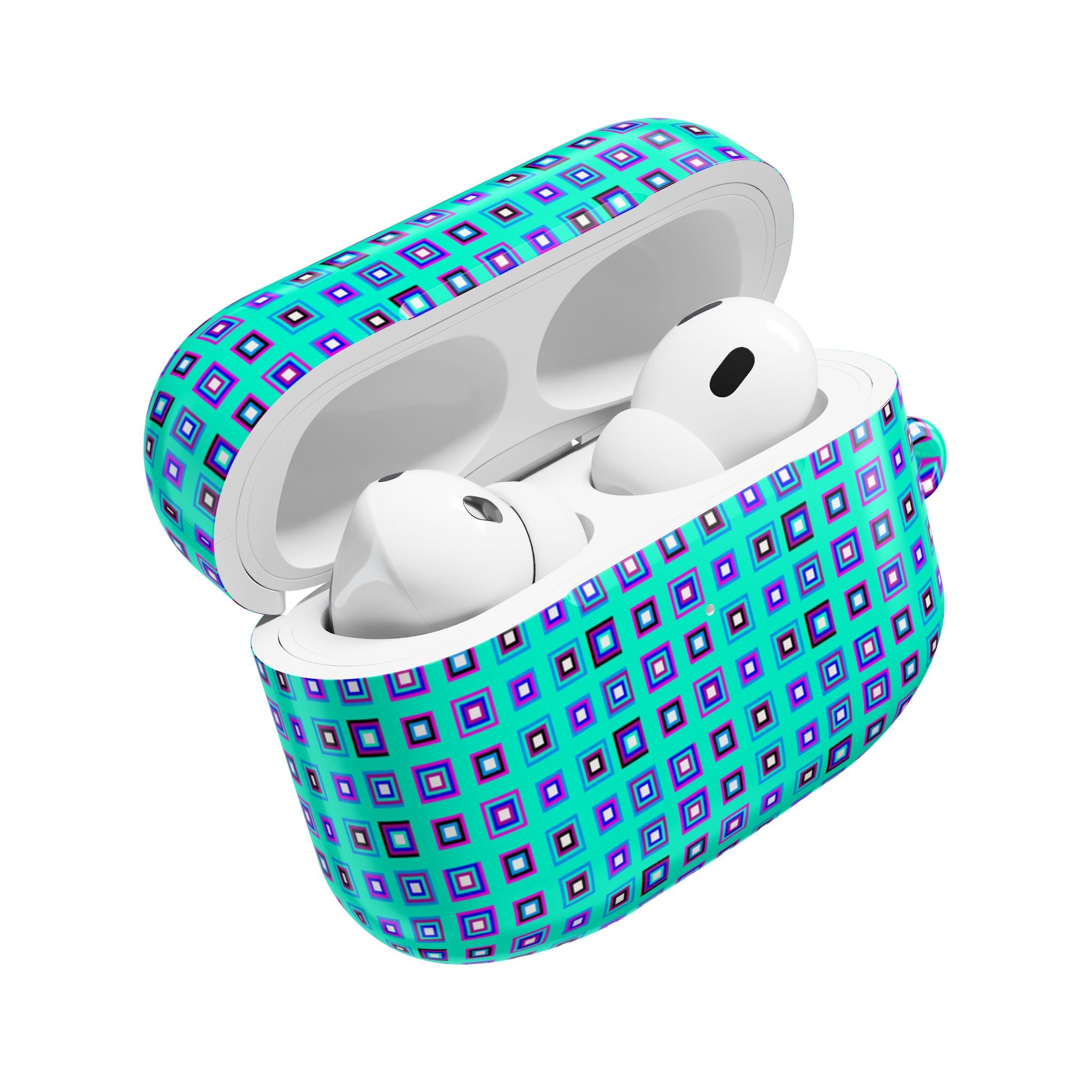 Stylish AirPod Cases with Colorful Geometric Design, Cute AirPod Cover, Trendy Tech Accessory, Gift for Music Lovers