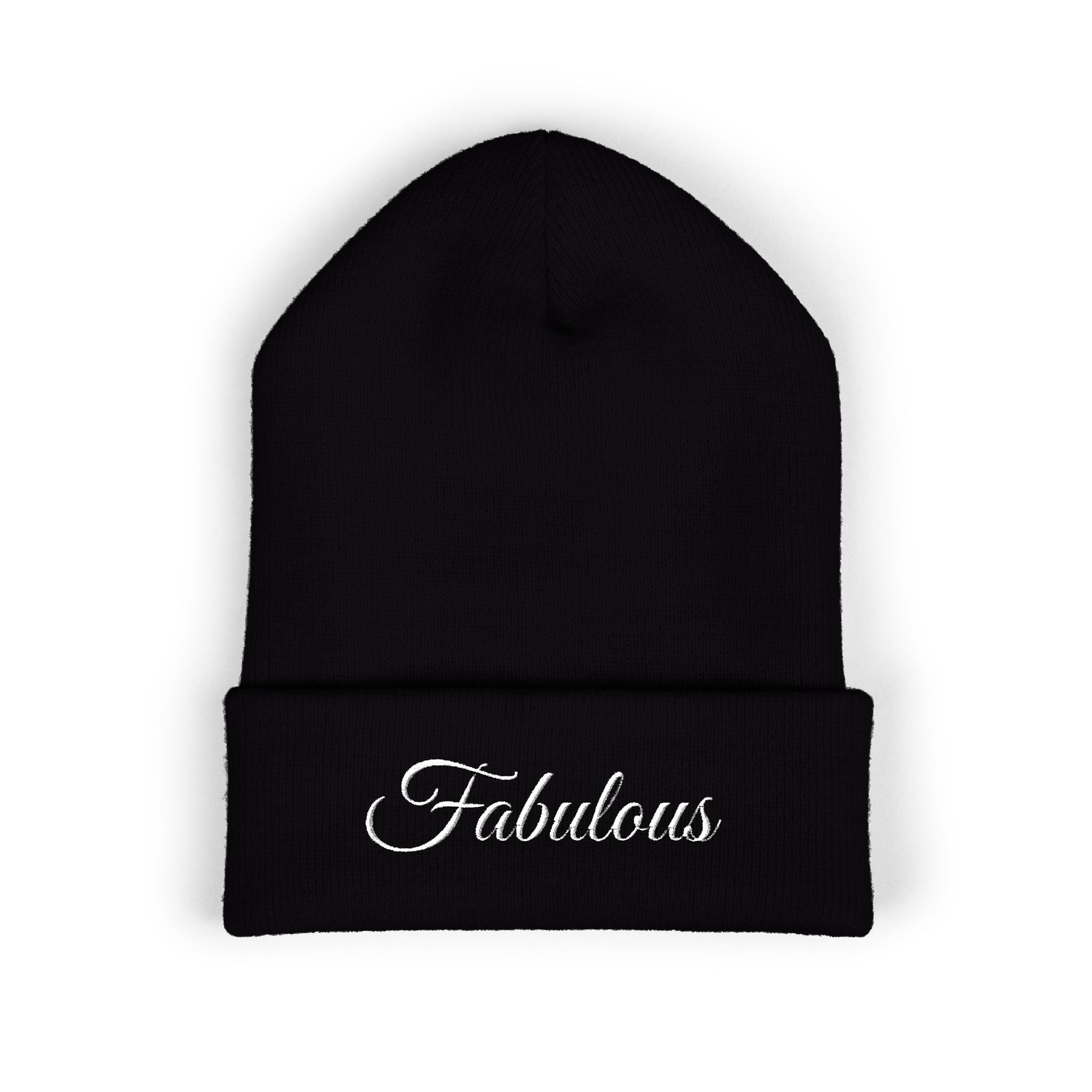 Fabulous Embroidered Cuffed Beanie, Trendy Winter Hat, Cozy Beanie for Women, Gift for Friends, Fashion Accessory