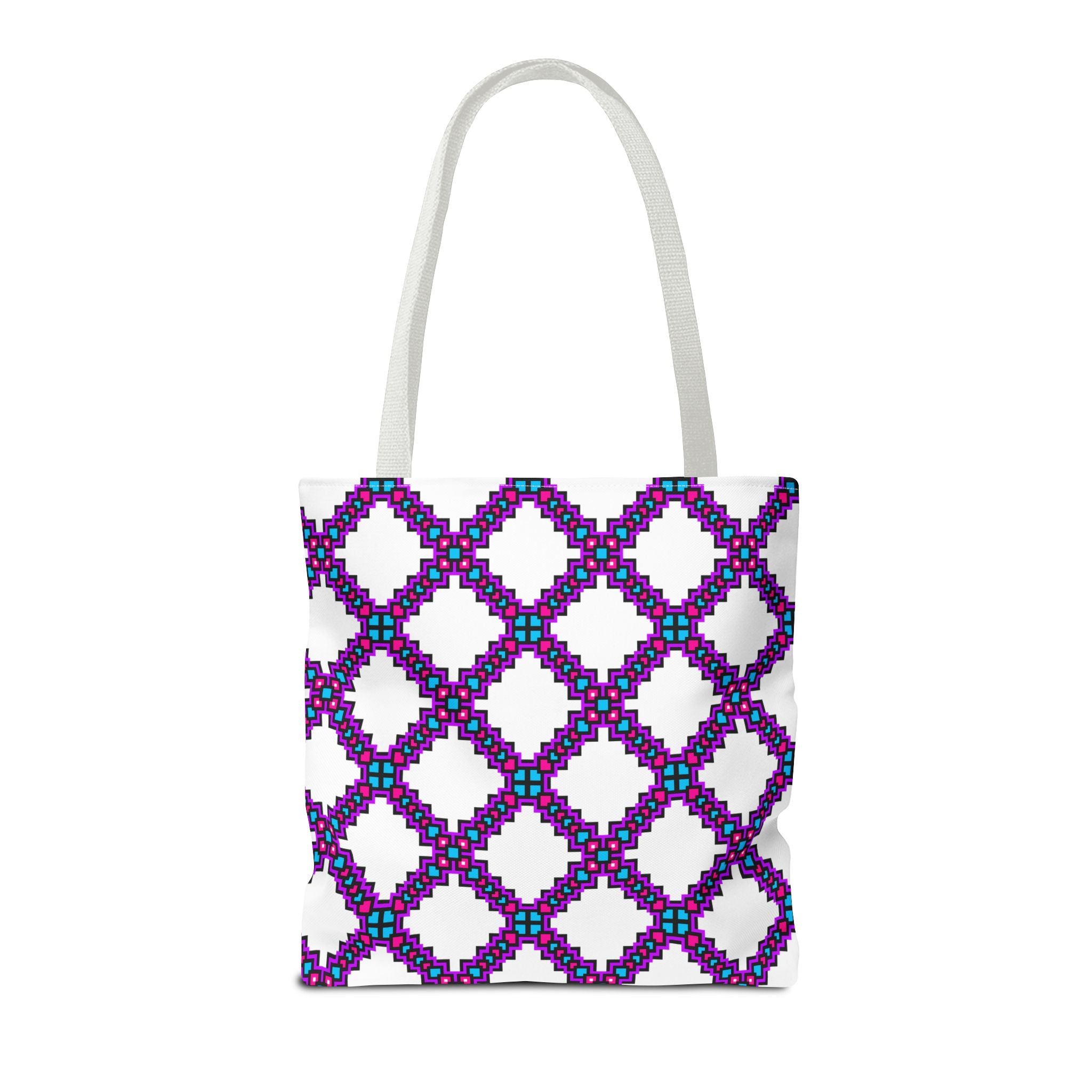 Colorful Geometric Tote Bag - Stylish AOP Design for Everyday Use, Eco-Friendly Shopping Bag, Unique Gift for Her, Summer Accessory