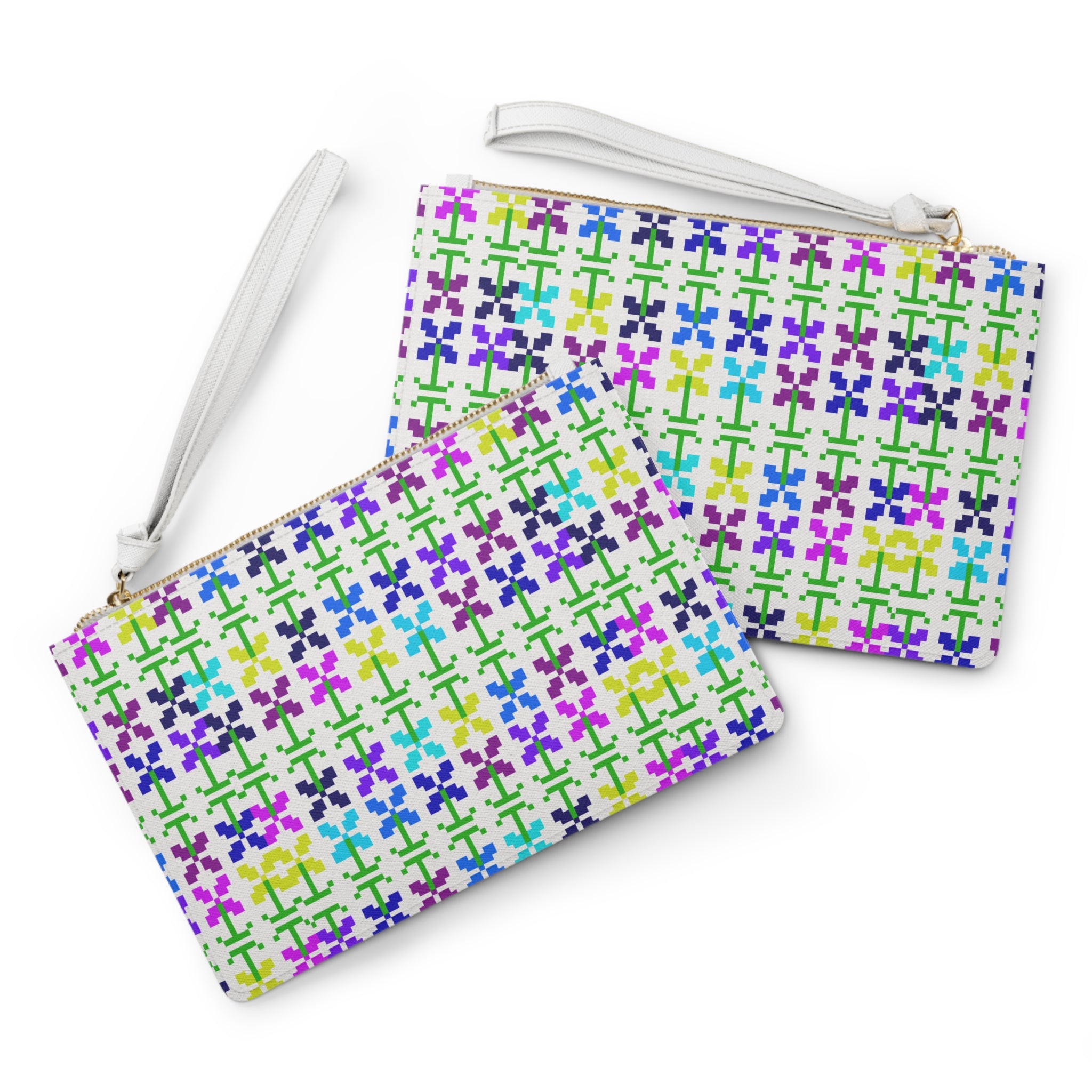 Colorful Floral Clutch Bag | Trendy Wristlet Pouch for Women, Perfect for Parties, Travel, Gifts, Everyday Use