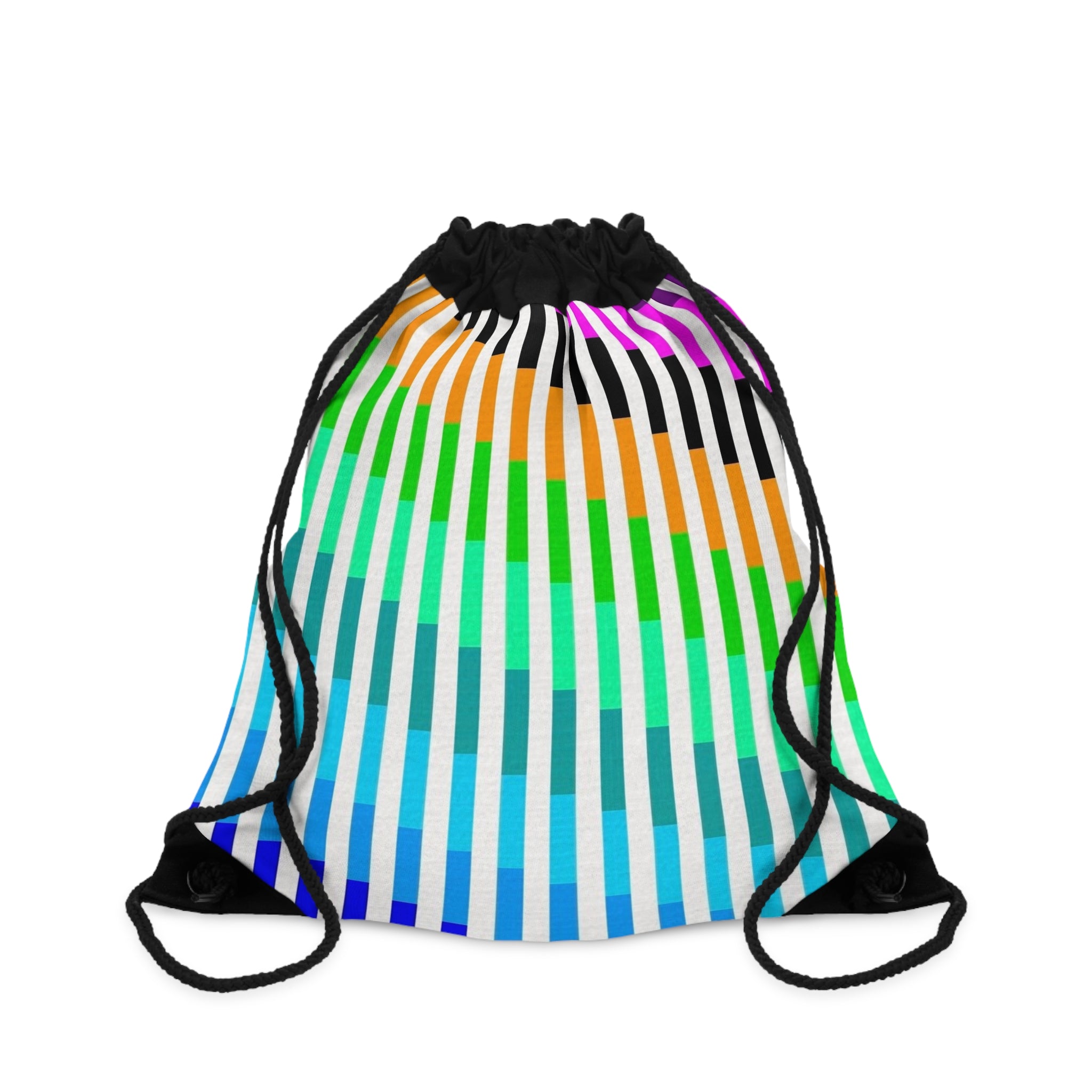 Colorful Geometric Drawstring Bag - Stylish Gym, Travel, Sports, or Everyday Use Tote, Perfect for Gifts