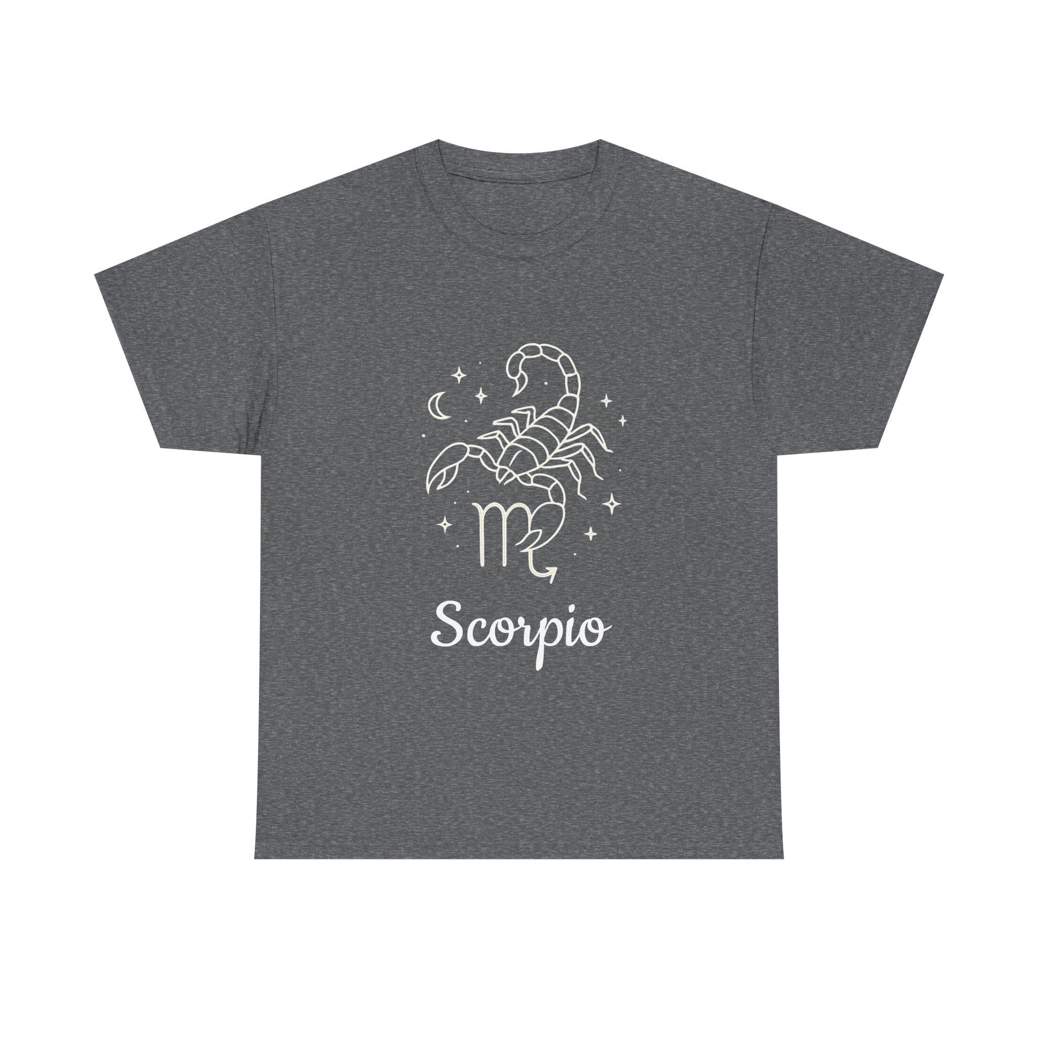 Scorpio Zodiac T-Shirt, Astrology Tee, Horoscope Gift, Casual Wear, Birthday Apparel, Unisex Heavy Cotton Tee