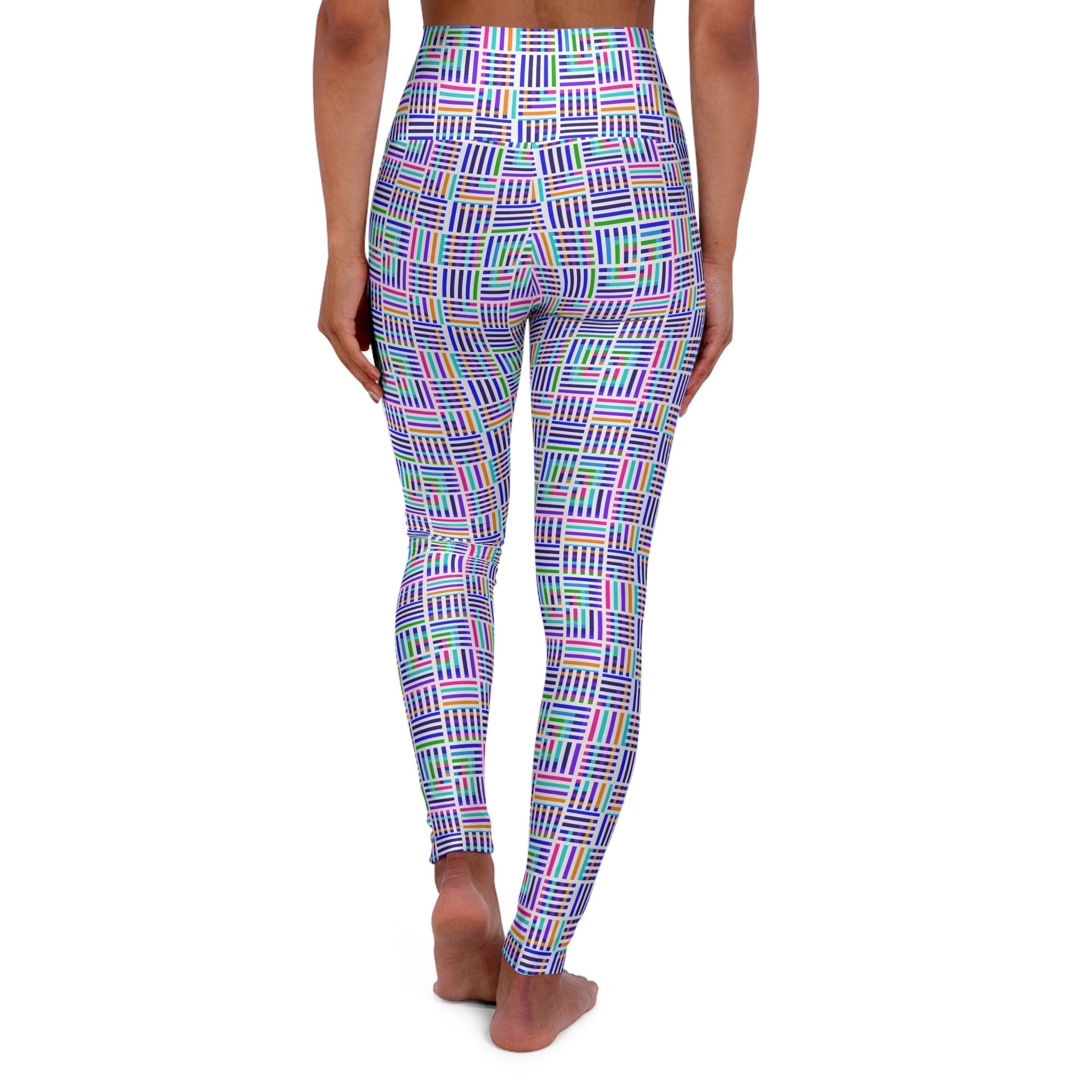 High Waisted Yoga Leggings, Colorful Workout Leggings, Fitness Leggings, Activewear for Women, Yoga Outfit, Casual Leggings