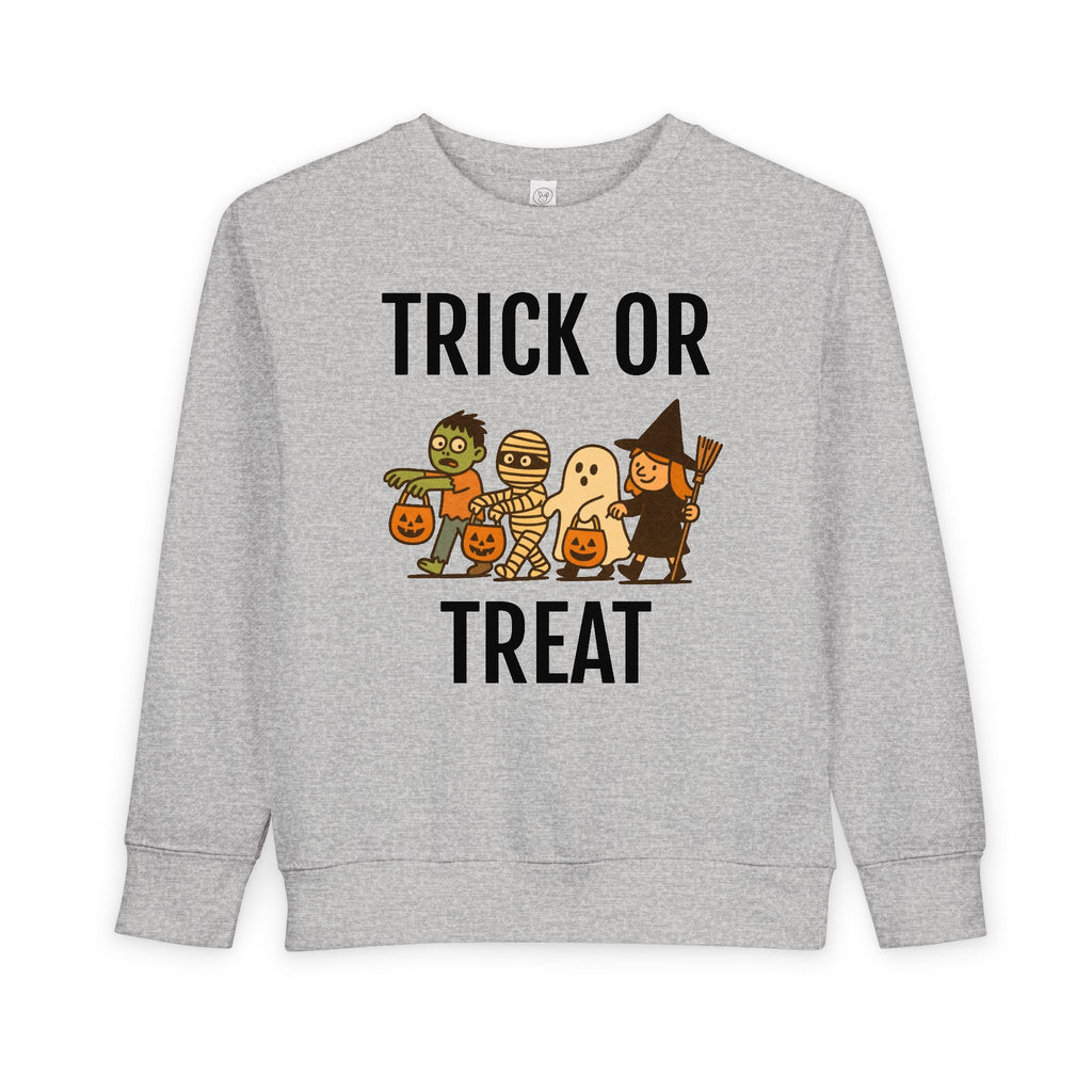 Toddler Halloween Sweatshirt, Trick or Treat Kids Pullover, Cute Funny Sweatshirt for Halloween, Toddler Costume, Fall Celebration Wear