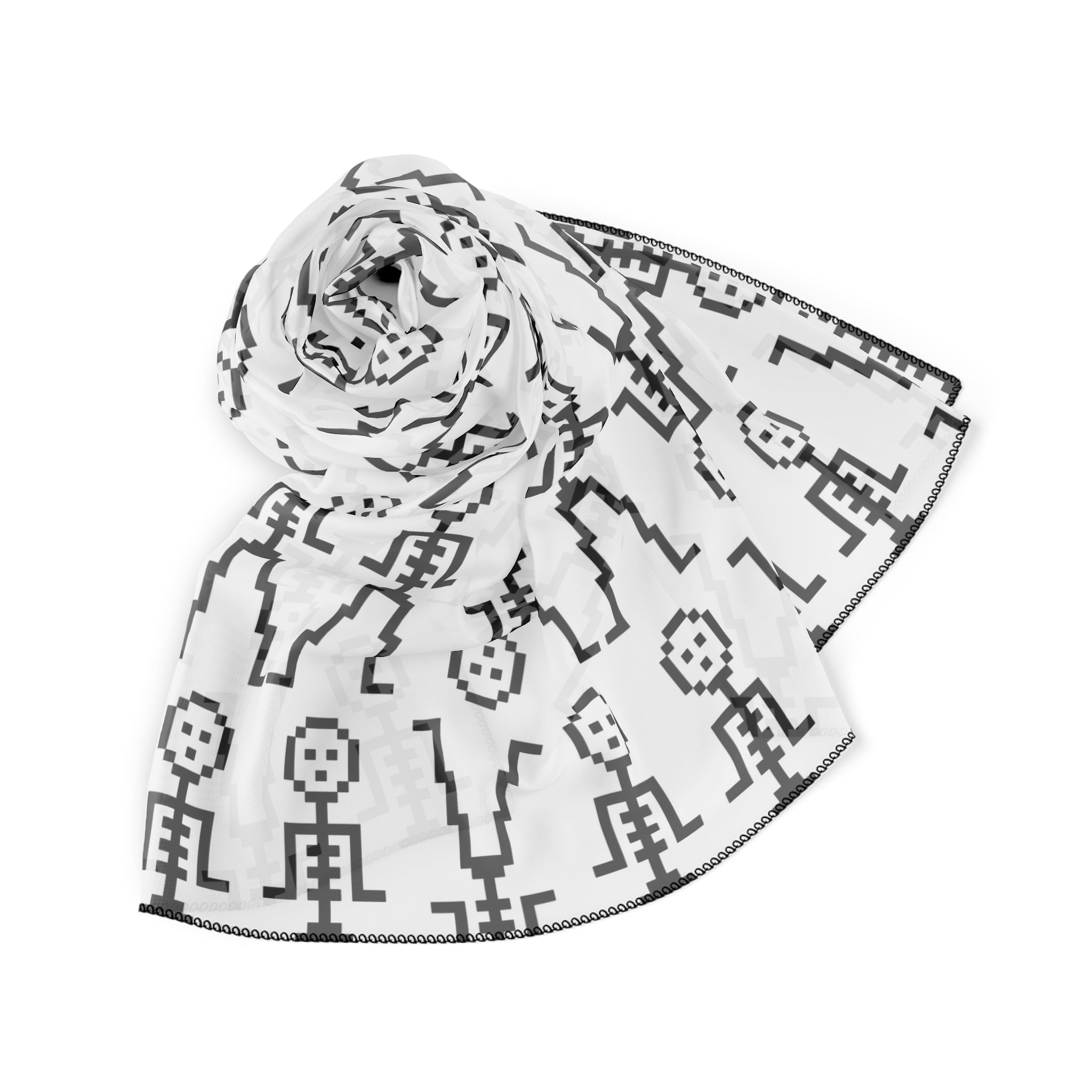 Scarf - Skeleton Design Scarf