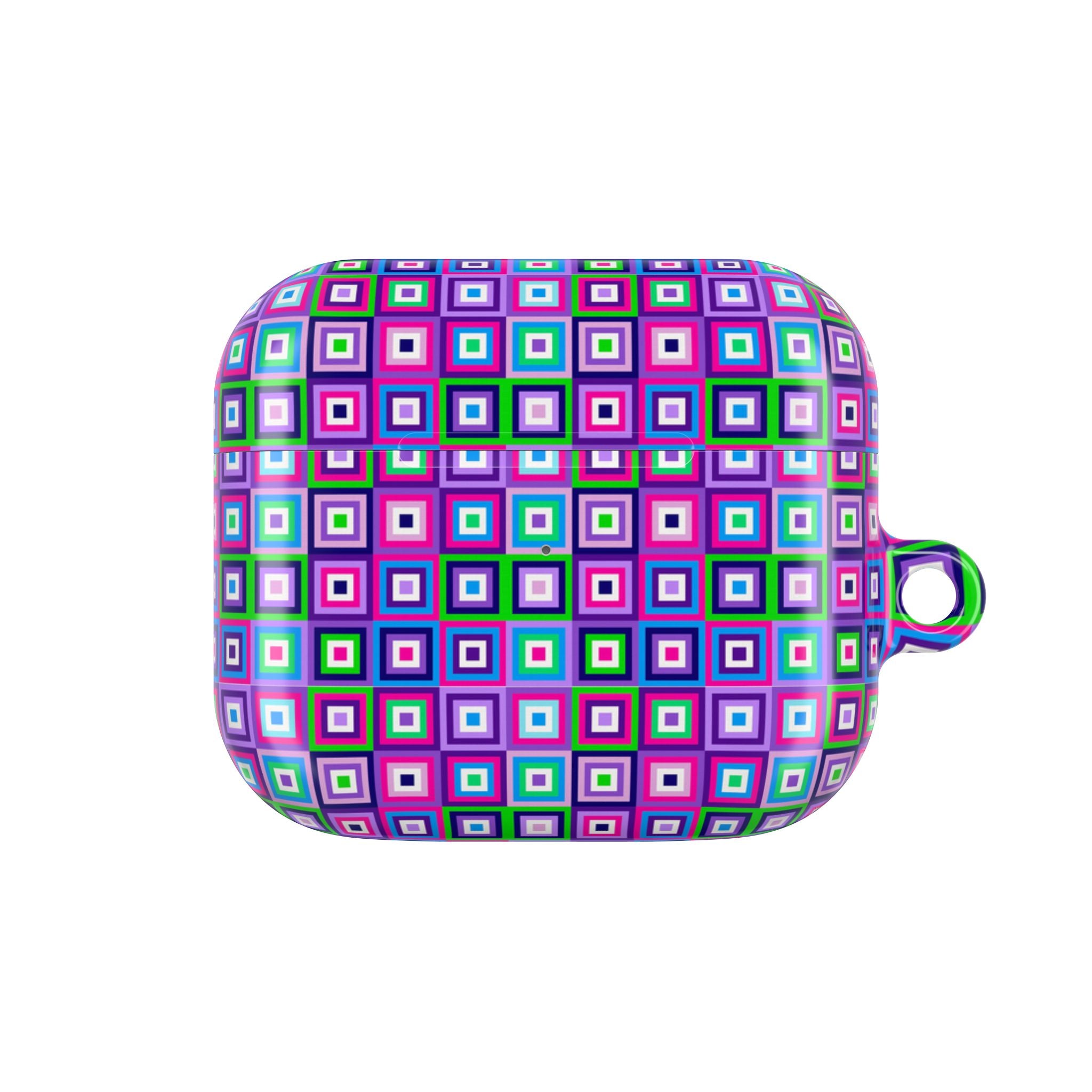 Colorful Geometric AirPod Cases – Trendy Accessory, Gift for Music Lovers, Fun Tech Style, Cute AirPods Cover, Modern Tech Gadget