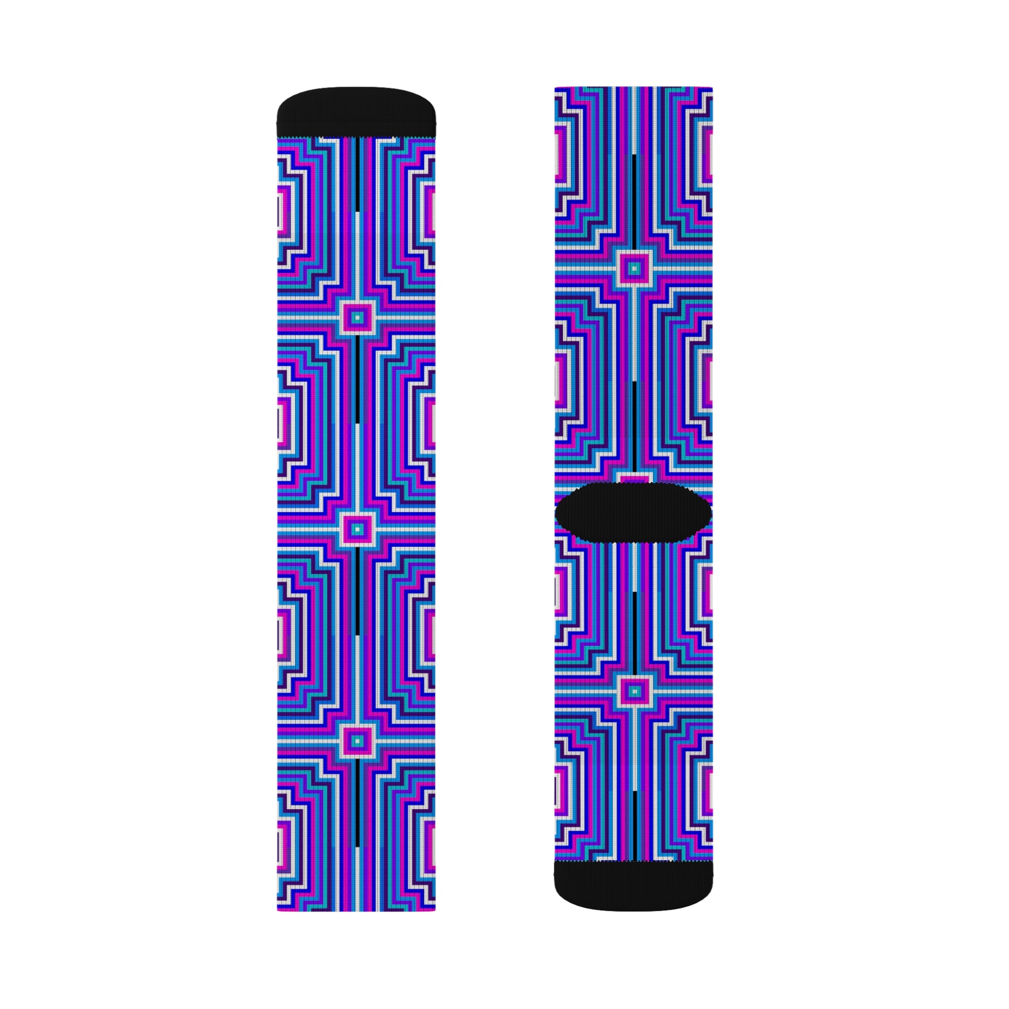 Vibrant Patterned Socks, Colorful Sublimation Socks for Women, Funky Gift for Her, Trendy Fashion Accessory, Perfect for Casual Wear