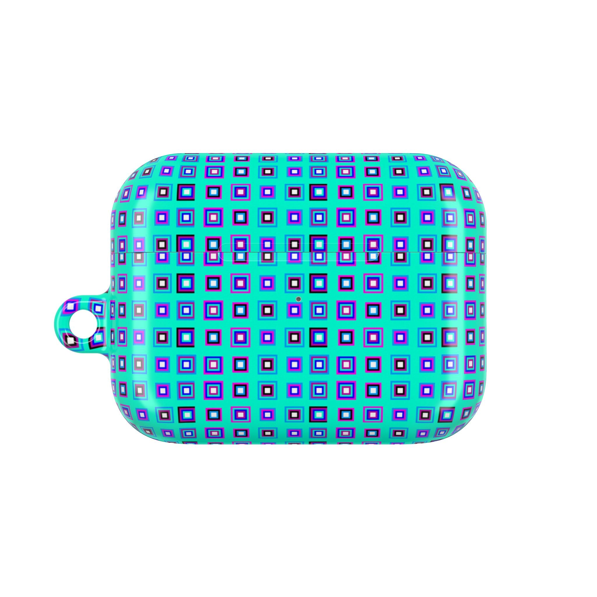 Stylish AirPod Cases with Colorful Geometric Design, Cute AirPod Cover, Trendy Tech Accessory, Gift for Music Lovers