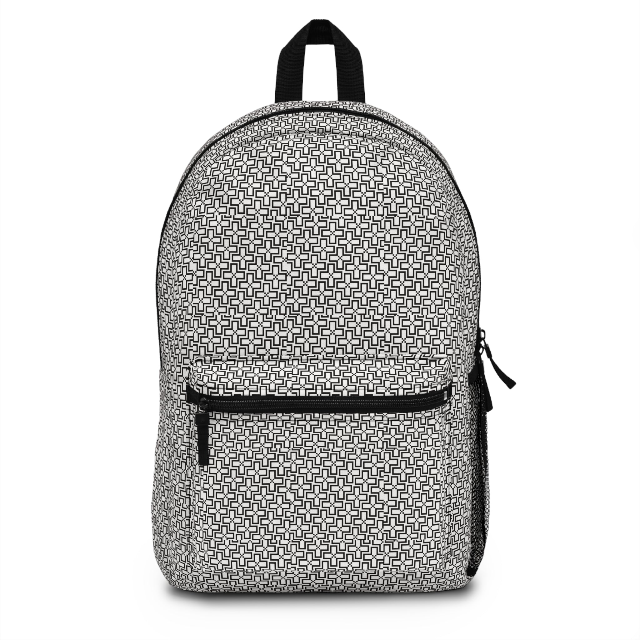 Stylish Geometric Backpack for School, Travel, or Daily Use | Patterned Bookbag, Trendy Rucksack, Gift for Students