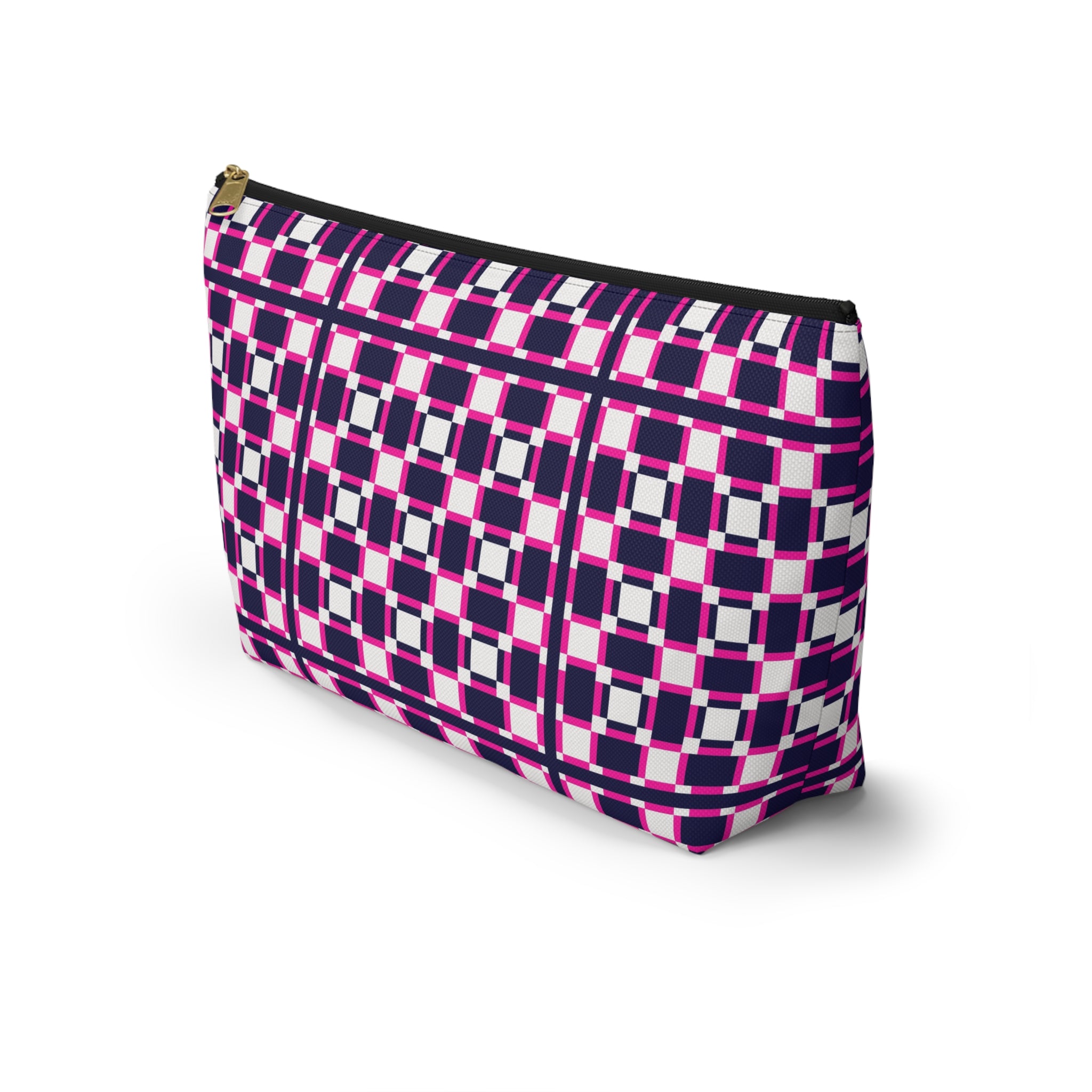 Vibrant Geometric Accessory Pouch, Makeup Bag, Organizing Pouch, Gift for Her, Travel Essentials, Fashion Accessory