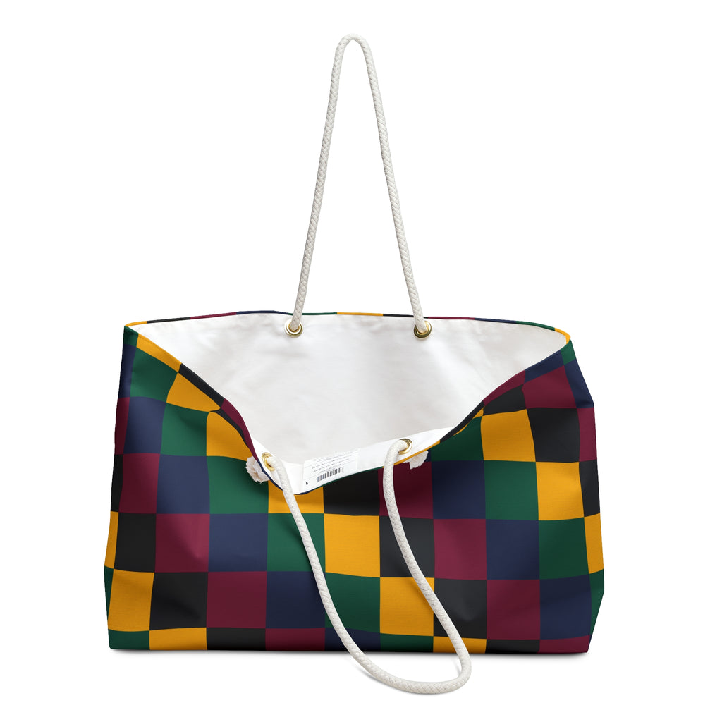 Chic Weekender Bag for Travel, Stylish Tote for Beach Days, Lightweight Overnight Bag, Perfect for Weekend Getaways, Colorful Storage Bag