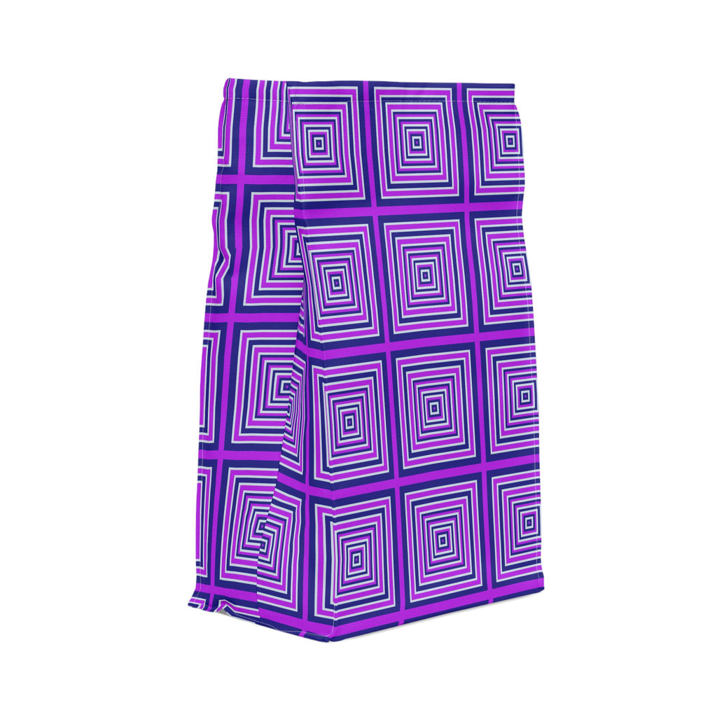 Vibrant Geometric Pattern Lunch Bag, Insulated Lunch Tote for Kids, Stylish Lunch Bag for School, Picnic Lunch Carrier, Unique Gift Idea