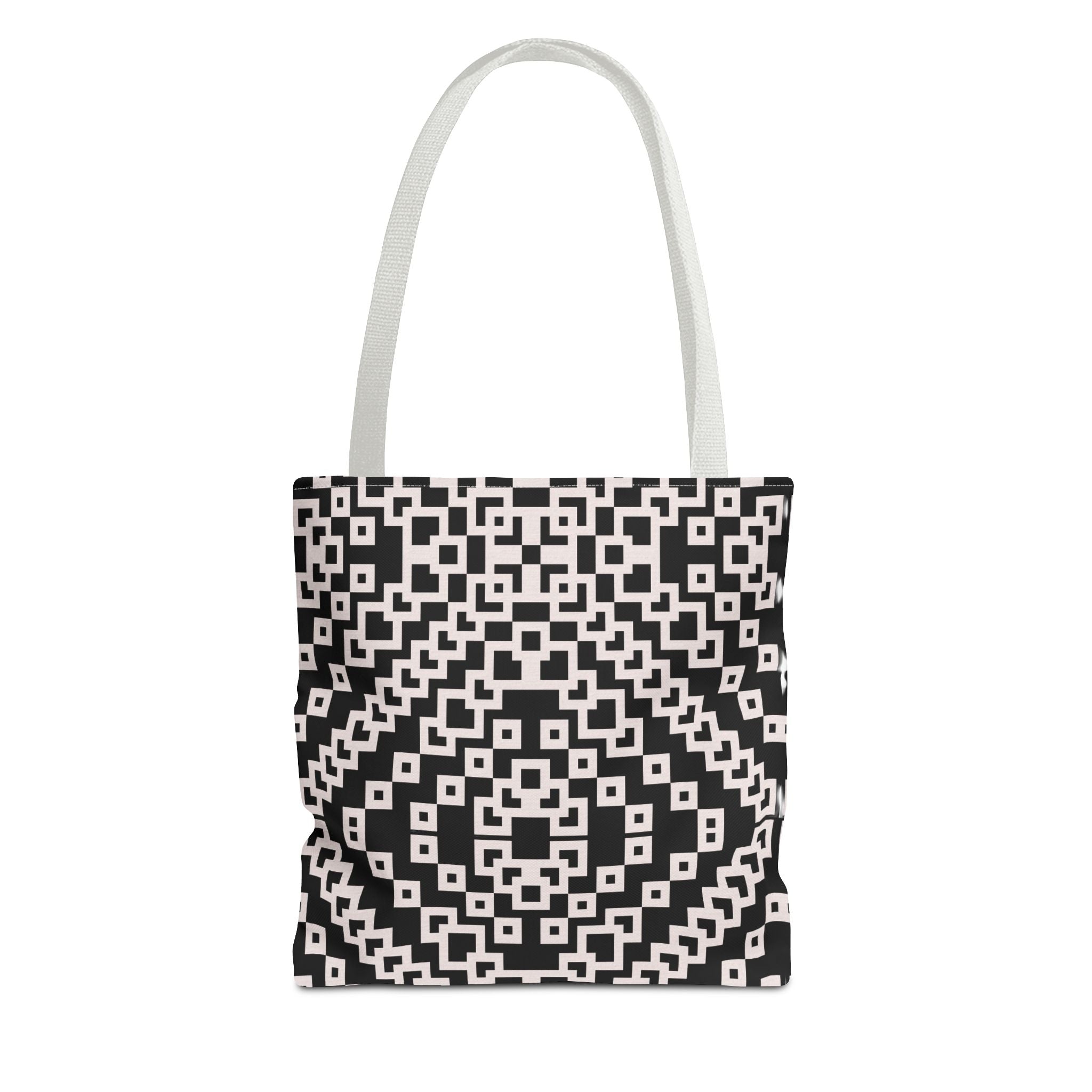 Chic Black and White Geometric Tote Bag | Stylish Everyday Carryall, Reusable Grocery Bag, Fashion Accessory, Gift for Her, Travel Tote