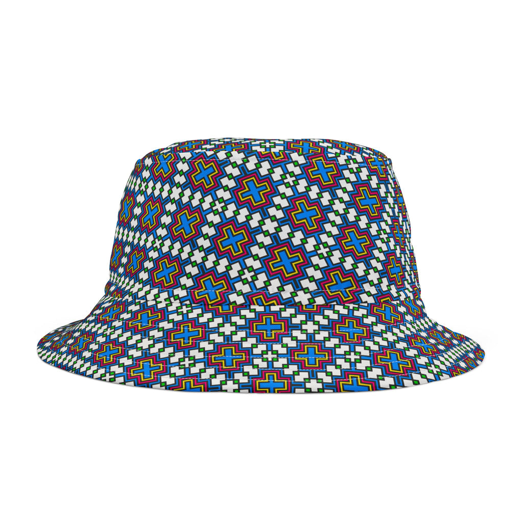 Vibrant AOP Bucket Hat, Trendy Summer Accessory, Festival Headwear, Beach Hat, Unisex Gift, 90s Style