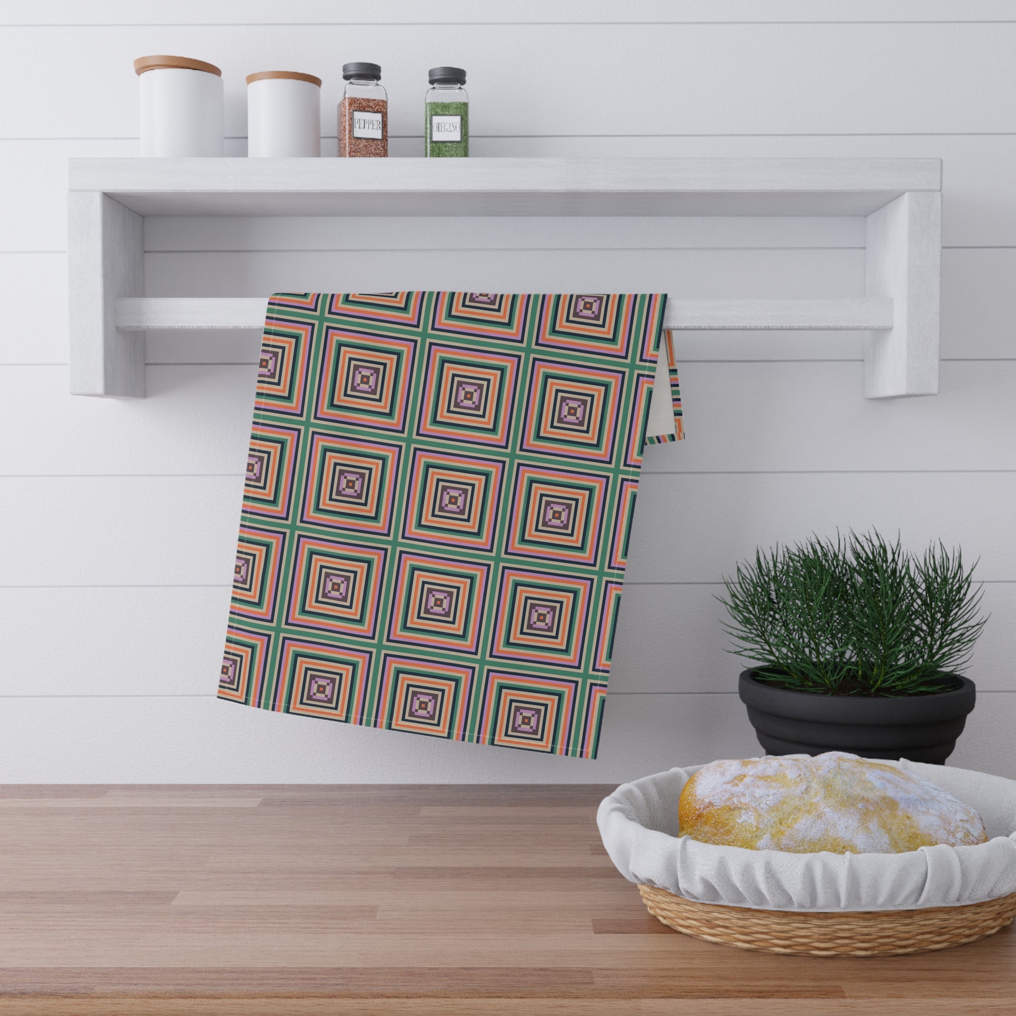 Boho Pattern Tea Towels, Colorful Kitchen Decor, Eco-Friendly Gift, Housewarming, Unique Dish Towels, Home Cooking Essentials