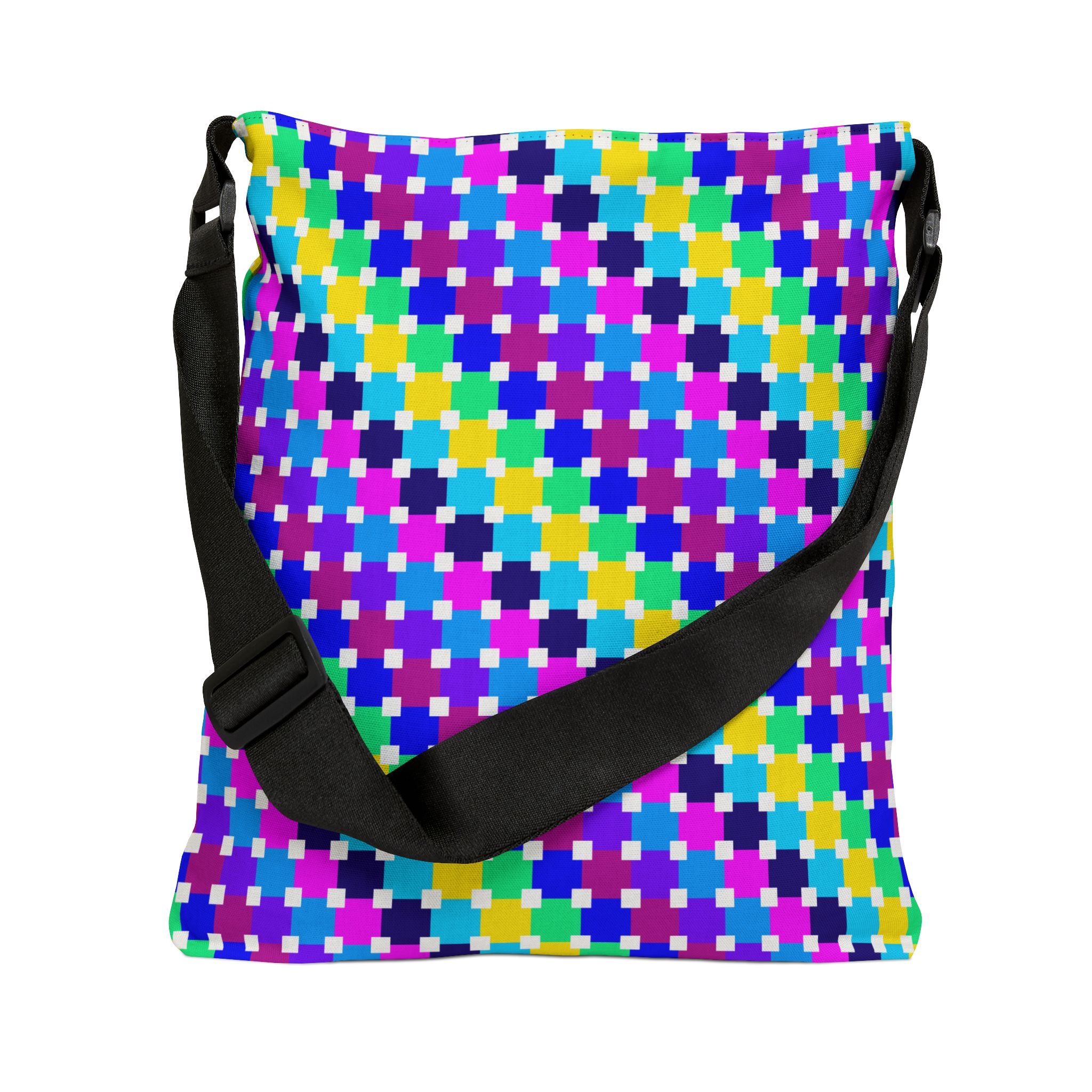 Vibrant Adjustable Tote Bag, Colorful Carryall, Perfect for Shopping, Beach Days, Festivals, and Everyday Use, Ideal Gift for Friends