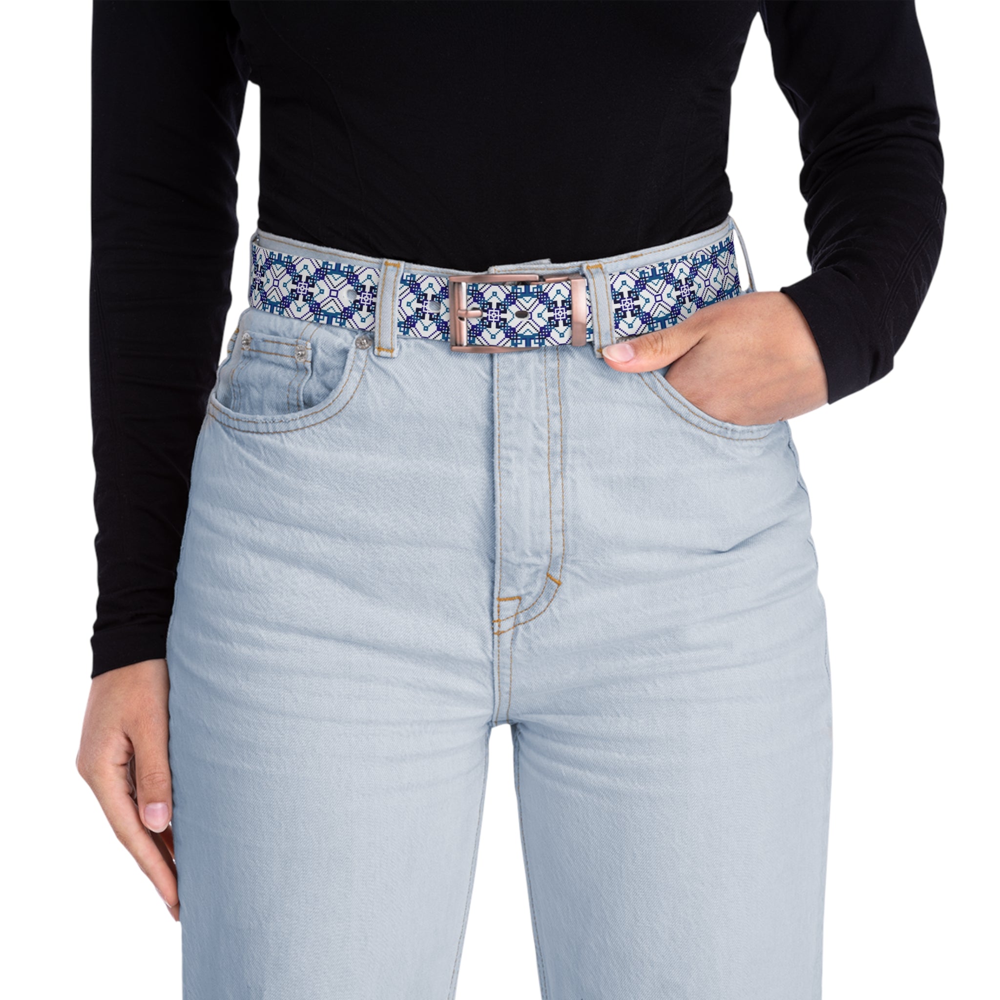 Boho Patterned Belt - Unique Fashion Accessory, Gift for Her, Women's Belt, Spring Style, Festival Outfit