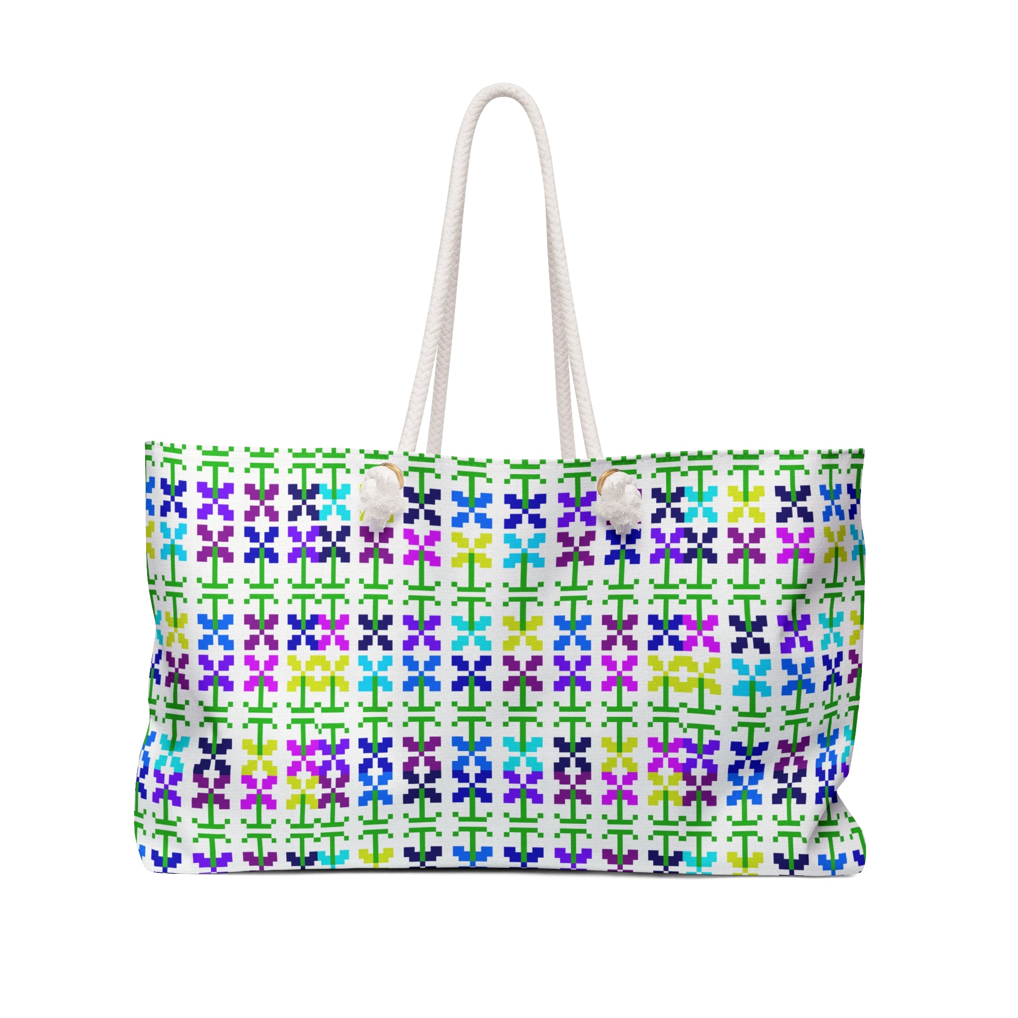 Vibrant Floral Weekender Bag - Perfect for Travel, Gym, Beach, or Overnight Stays, Ideal Gift for Friends and Family