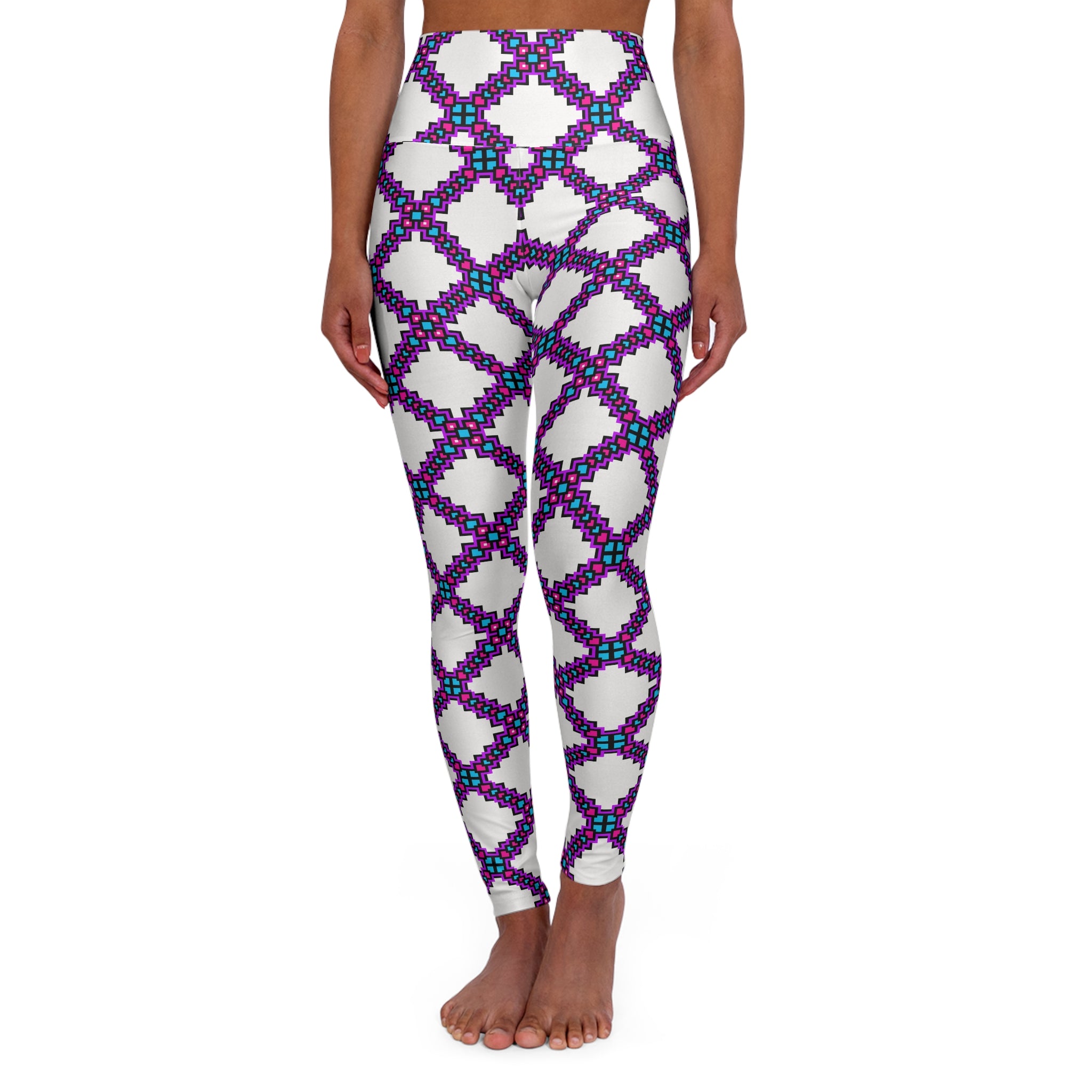 High Waisted Yoga Leggings, Colorful Workout Leggings, Fitness Leggings, Activewear for Women, Yoga Outfit, Casual Leggings